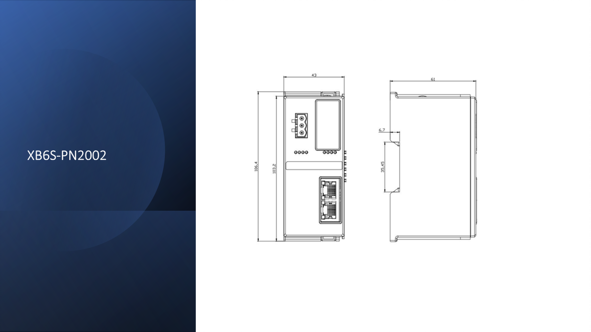 Solidot XB6S-PN2002 Koppler-Kit 2A-Version