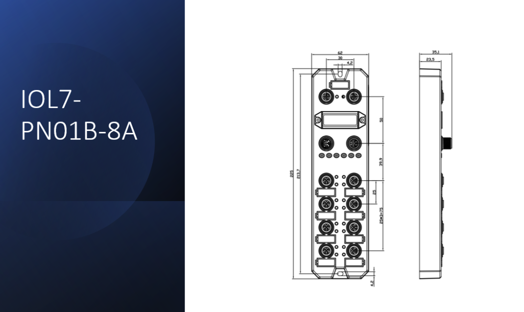 Solidot PROFINET 8 x Class-A Port IO-Link master station