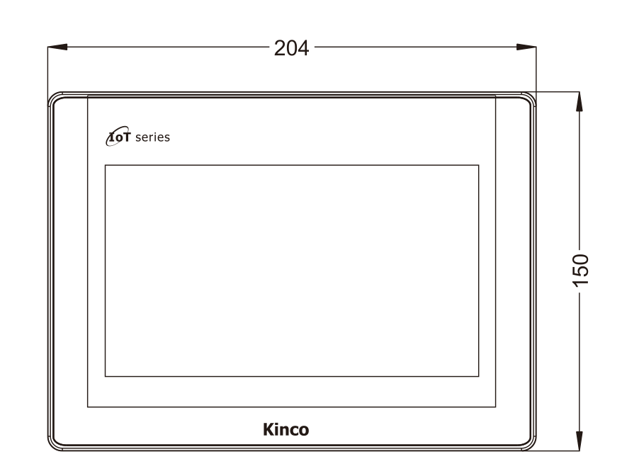 Kinco GT070HE 7" IoT Series Widescreen HMI-Touchpanel mit Ethernet