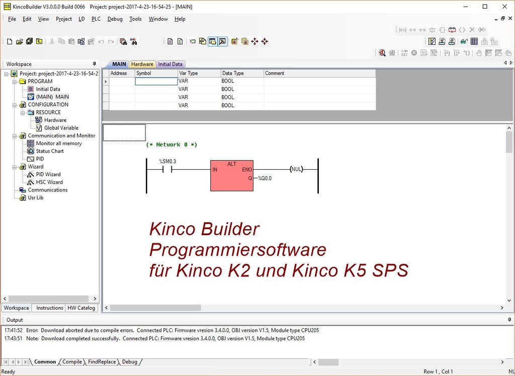 Kinco SPS KS105C1-16DT - 16 E/A (mit CANopen, nicht erweiterbar)