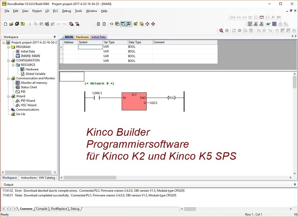 Kinco K2 SPS K205-16DR - 16 E/A (nicht erweiterbar)