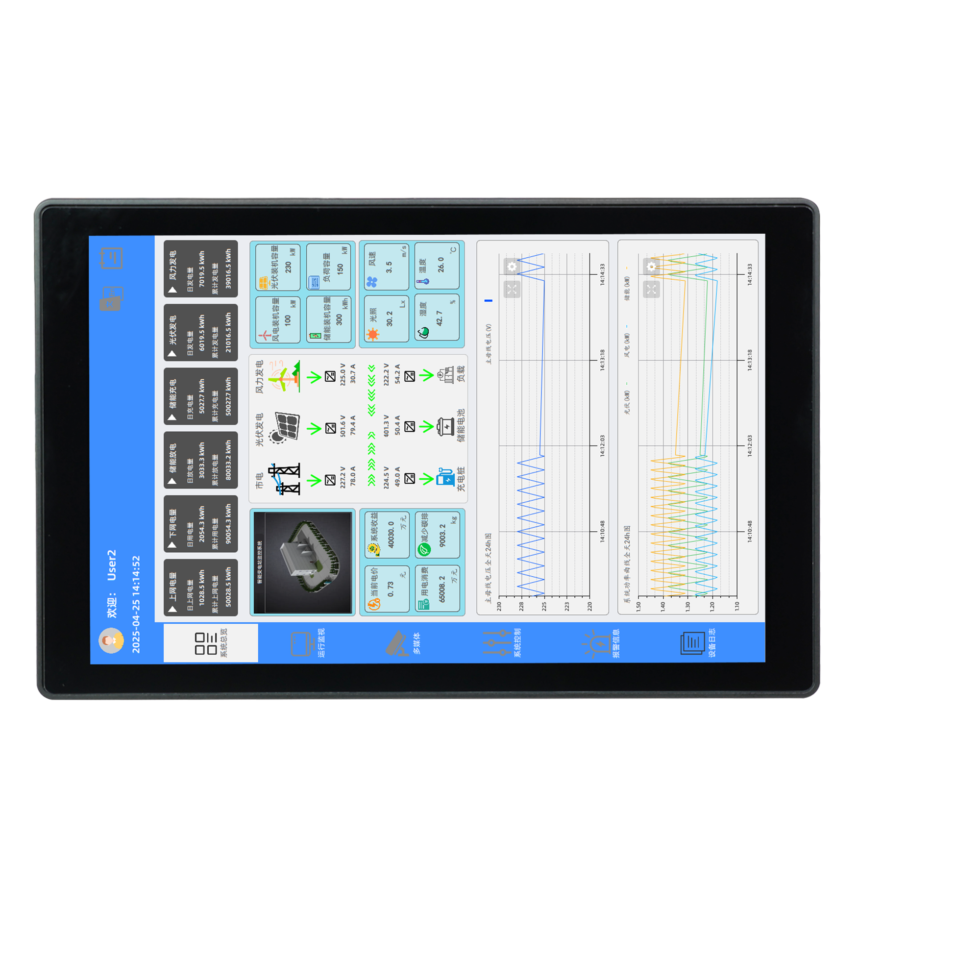 Kinco F2100HE2-PX 10" HMI für DTools Pro mit kapazitivem Glas-Touch