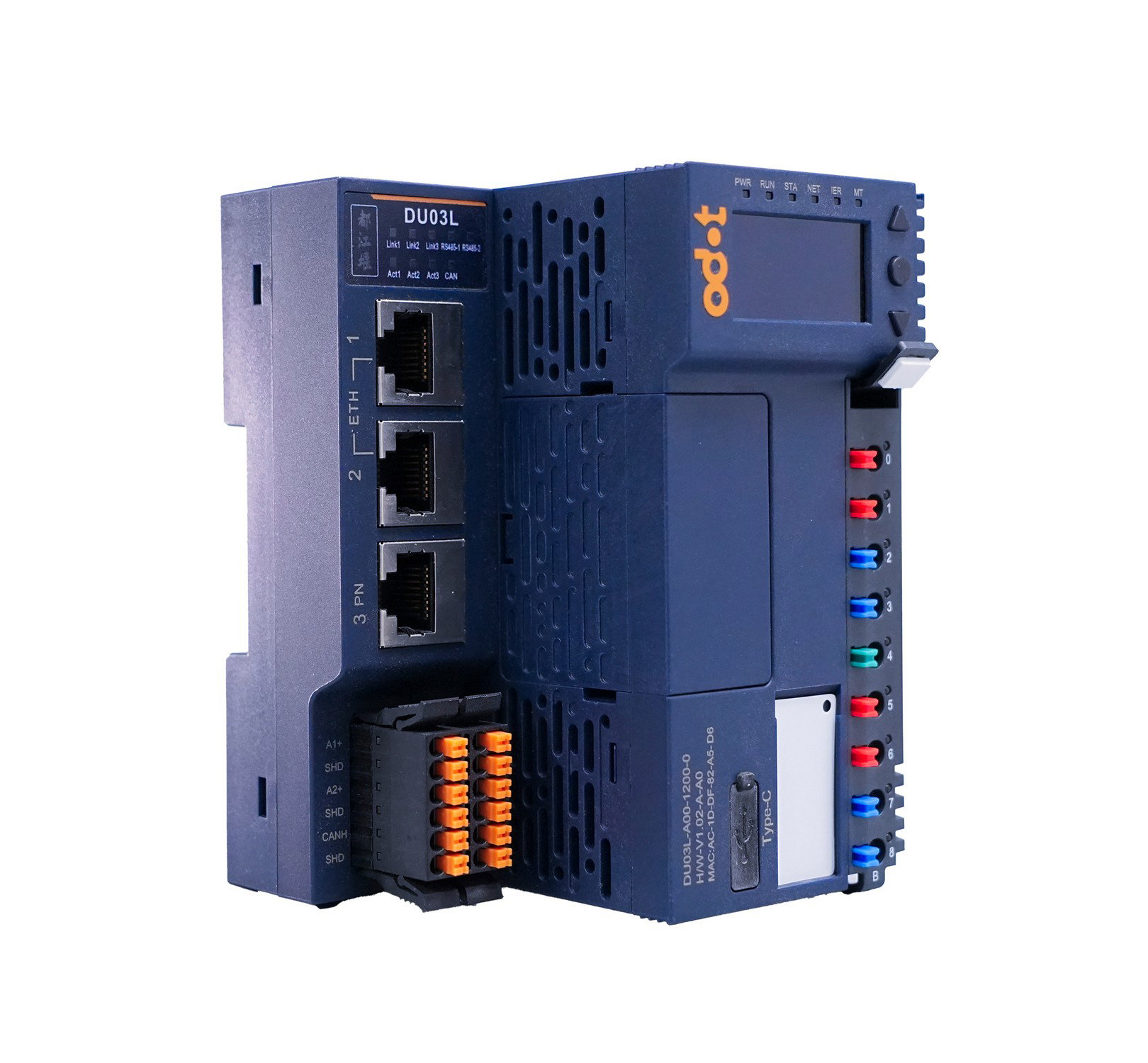 Odot DU03L-A00-1200-0 PROFINET – angled view