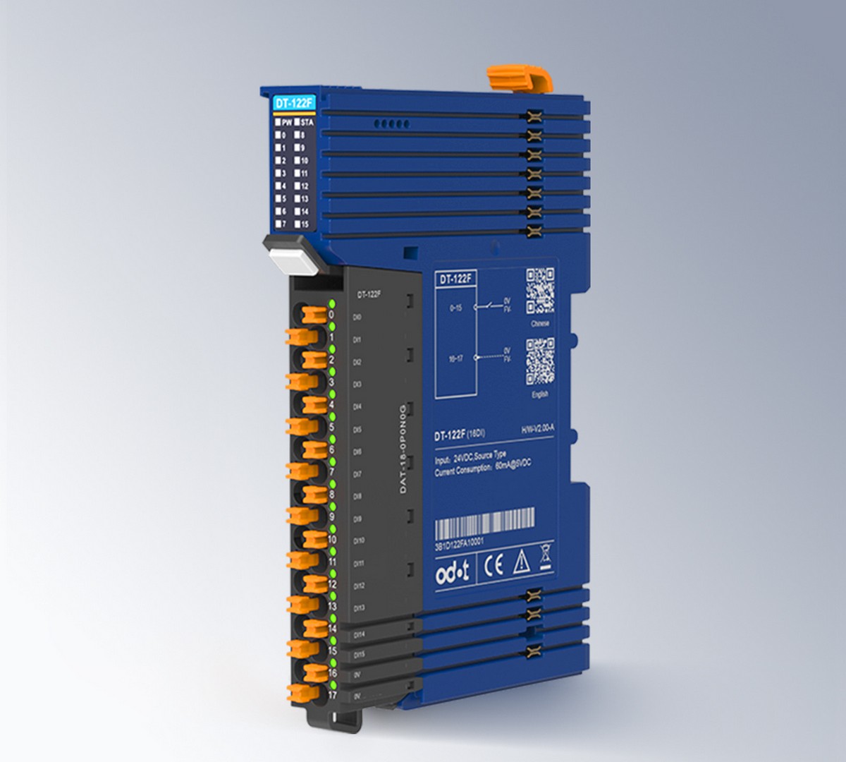Odot DT-122F – 16 Digitaleingänge 24 V DC (NPN), D-Serie
