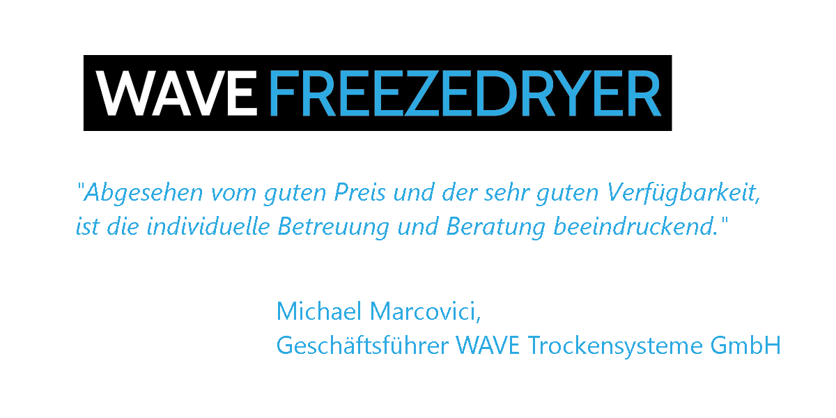 Wave Freezedryer ist begeistert von Preisen, Verfügbarkeit und Beratung auf spstiger.de