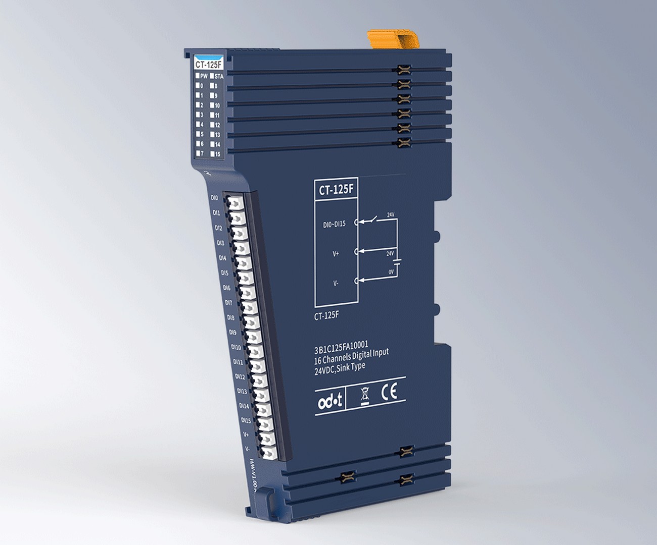 Odot CT-125F – 16 Digitaleingänge 24 V DC (PNP), separate Versorgung
