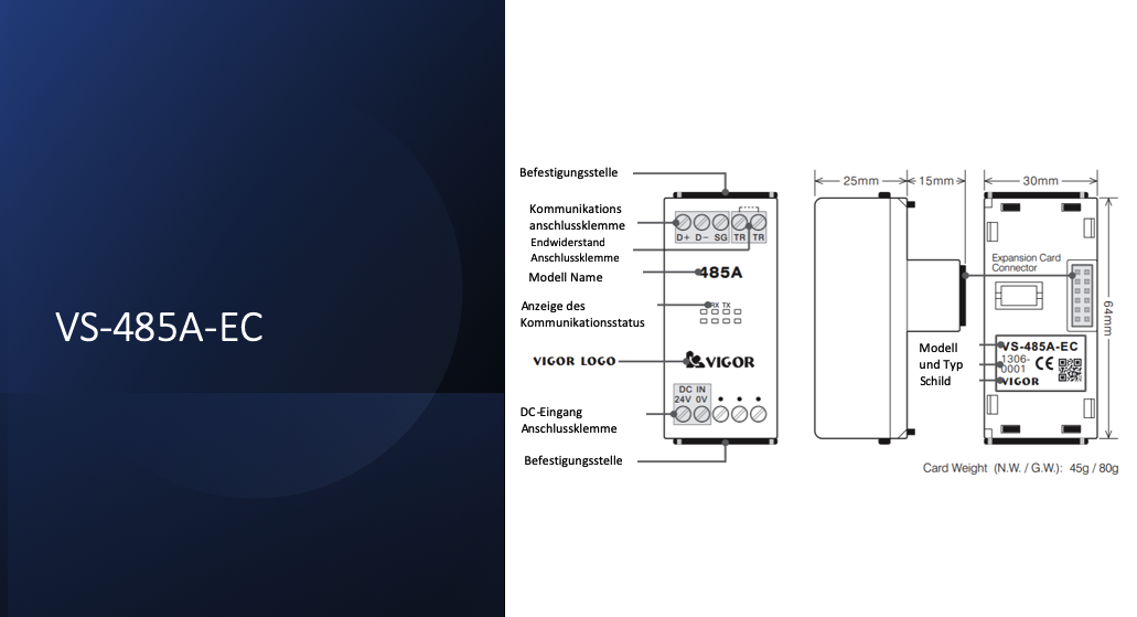 Vigor-VS.COM.EC.Communication Expansion Card