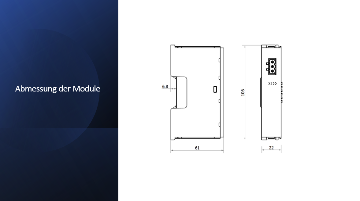 Solidot Buskoppler Ethercat für XB6-Remote-I/O mit Netzteil und Abschlussdeckel