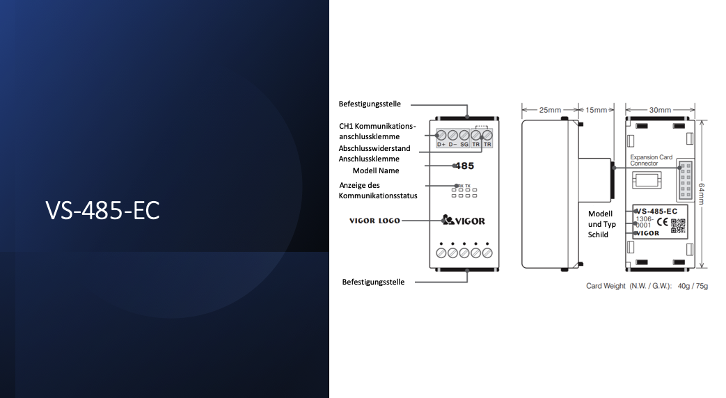 Vigor-VS.COM.EC.Communication Expansion Card