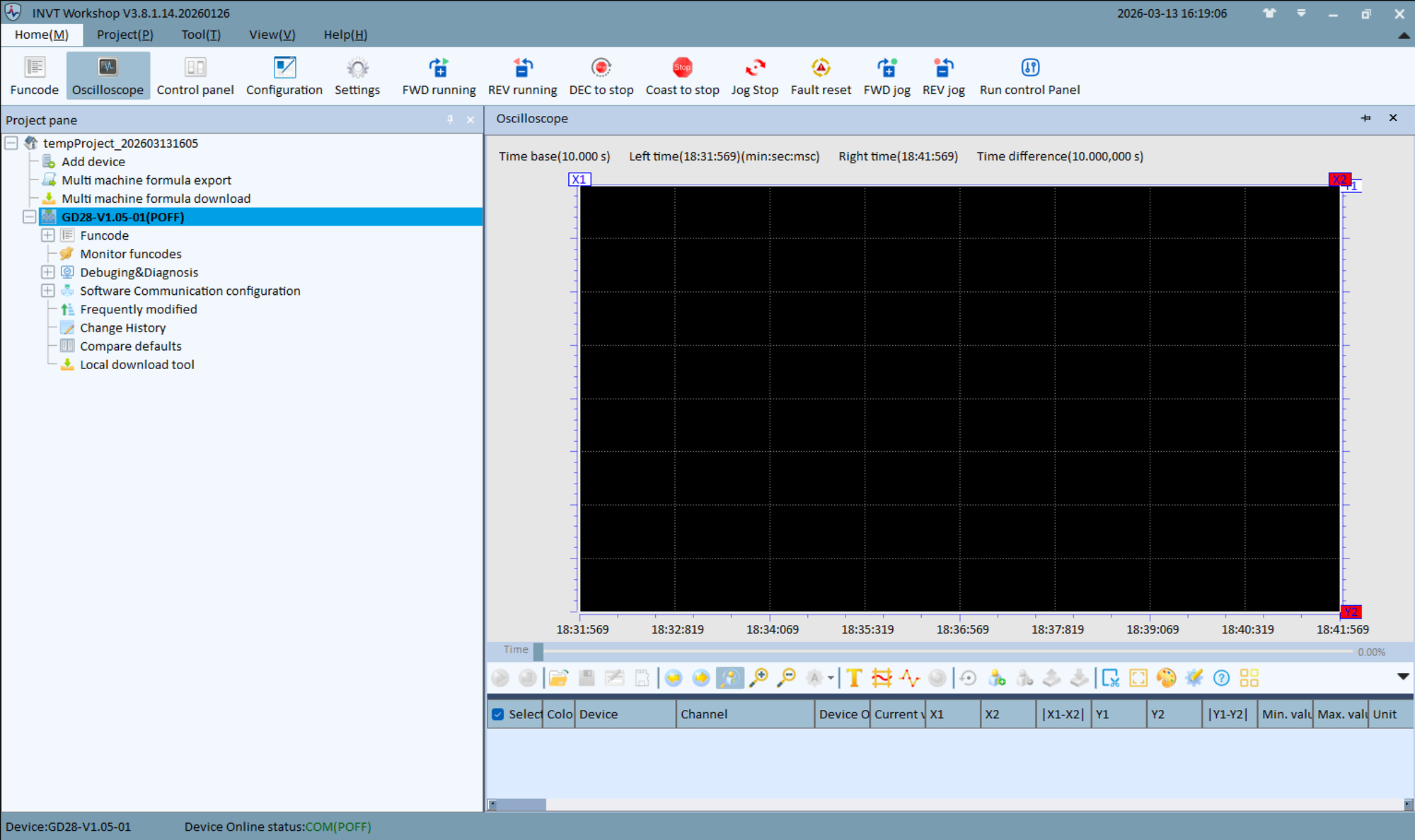 INVT Workshop Software zur Parametrierung der INVT Frequenzumrichter