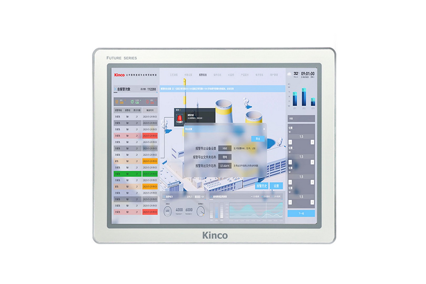 Kinco F2150E2 – front view with process visualisation