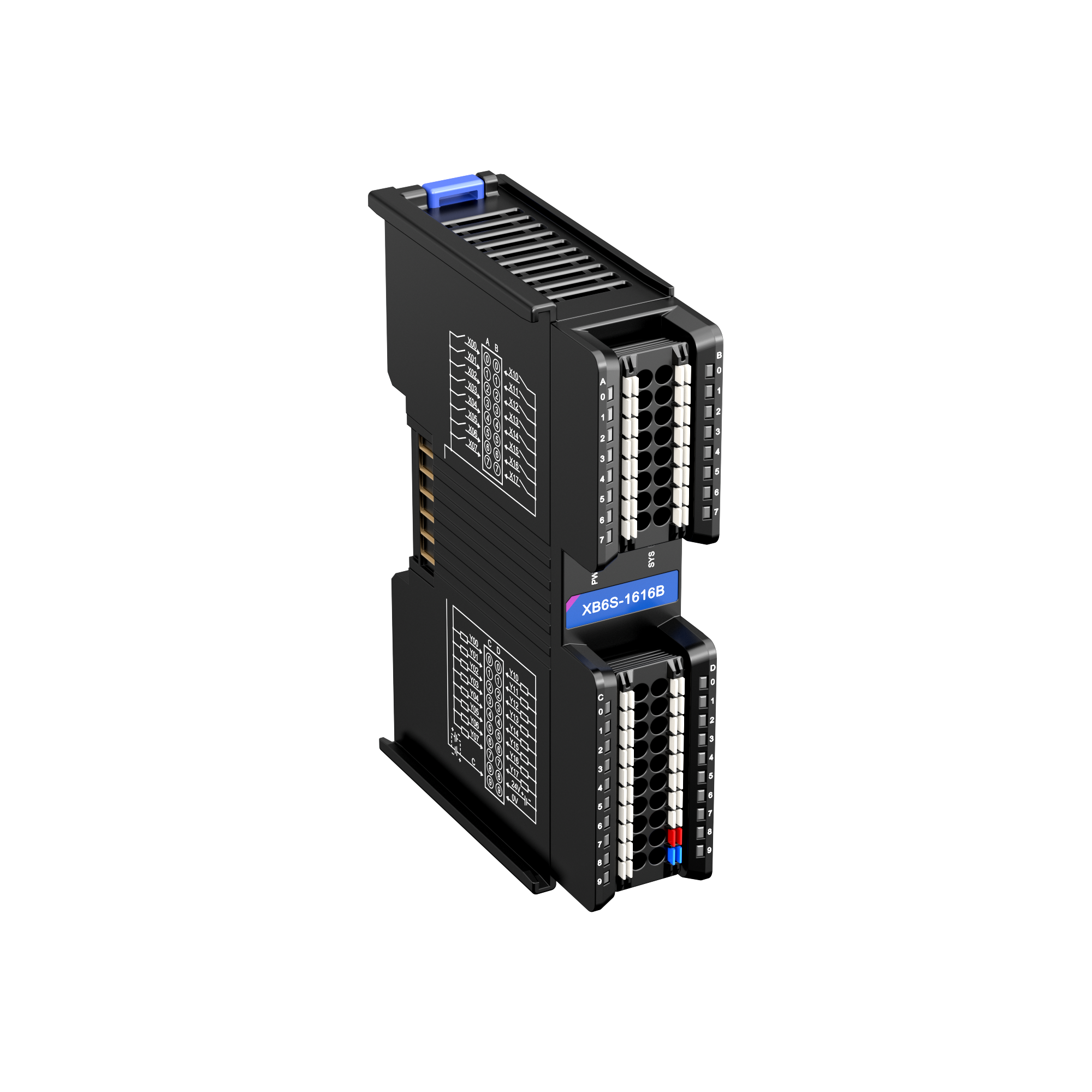 Solidot XB6S.1616B-32 Kanäle 16 DI, 16 DO, PNP-Typ, 0,5 A pro Kanal