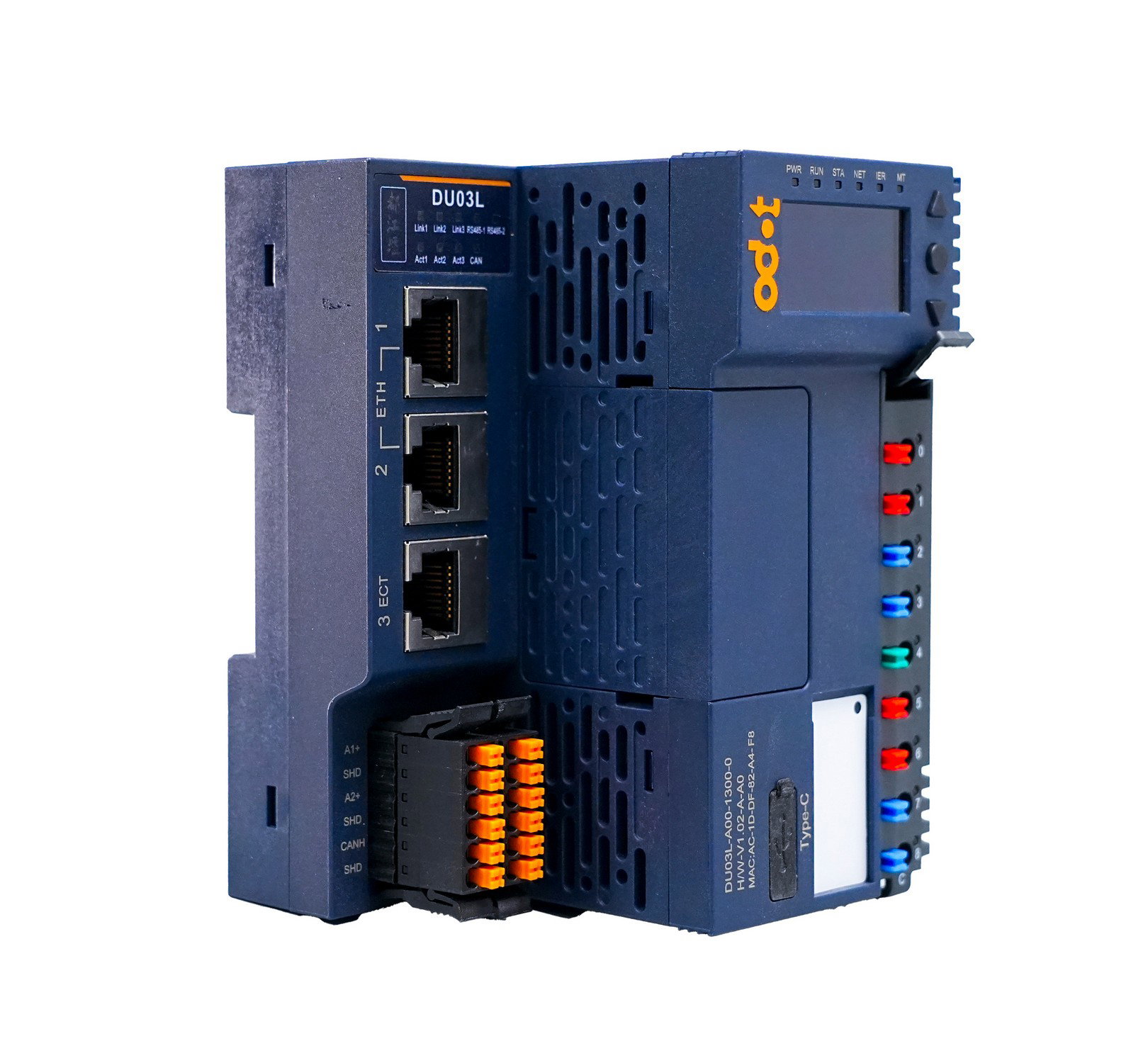 Odot DU03L-A00-1300-0 EtherCAT – angled view