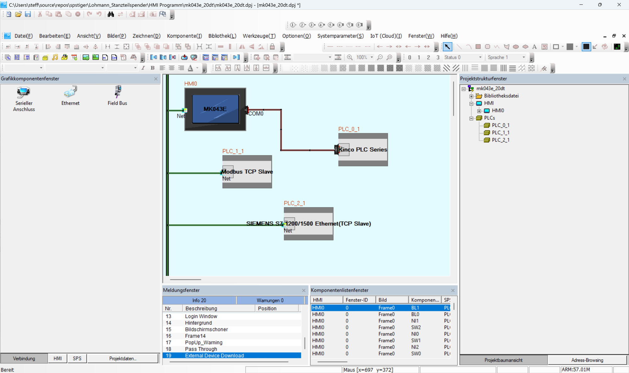 Kinco DTools - kostenfreie Programmiersoftware für Kinco HMI der Serie M2, G, F