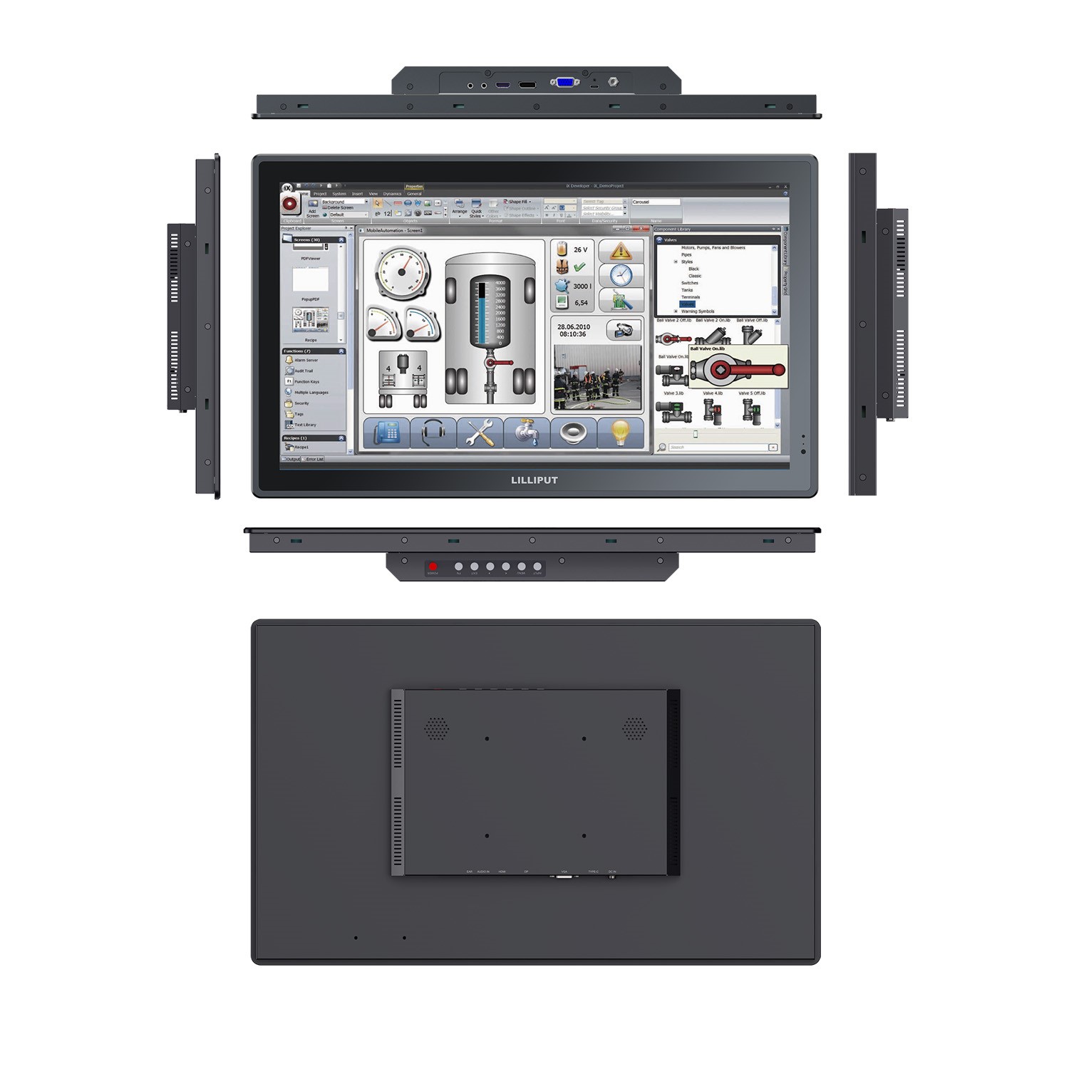 Lilliput 10" touch monitor with HDMI connection 1500 Nits IP65