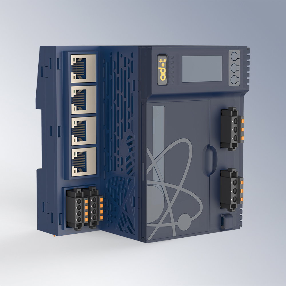 Odot C4374 PLC front view with interfaces