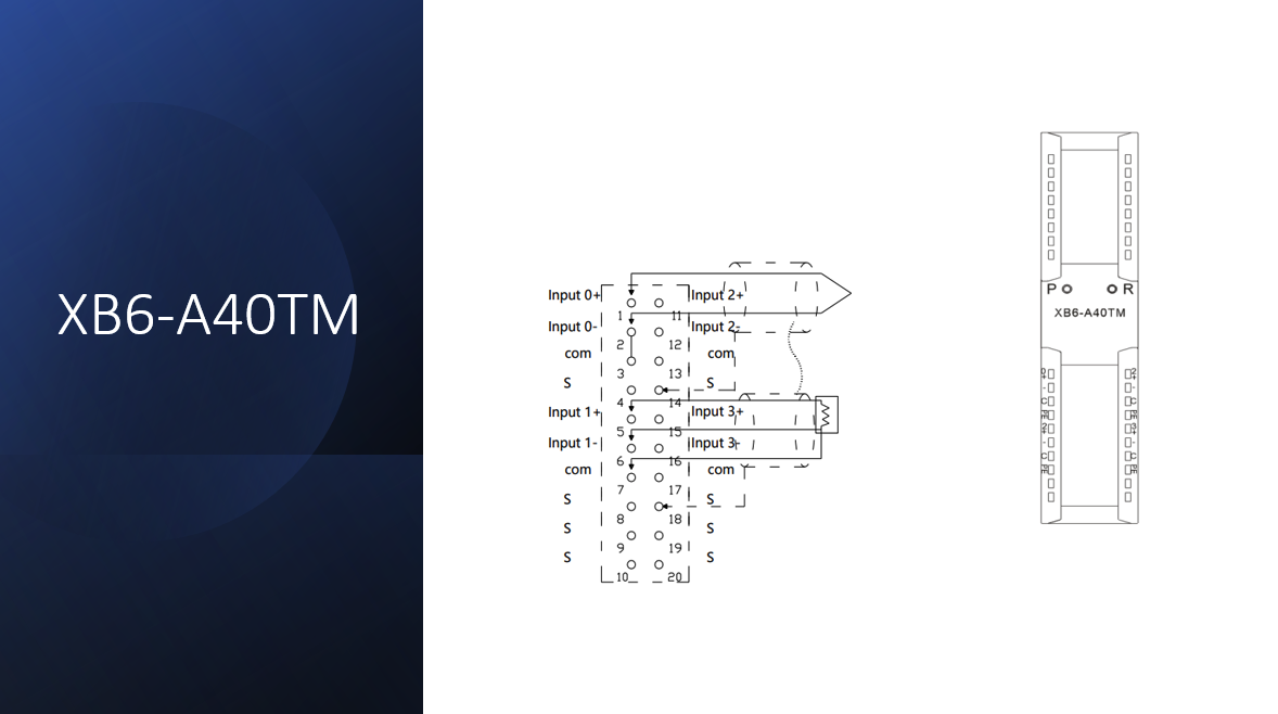 Solidot Temperaturmodul 4 Temperatureingänge für XB6-Remote-I/O-RTD- und TC-Typ (PT100, PT1000 & Thermoelement) 