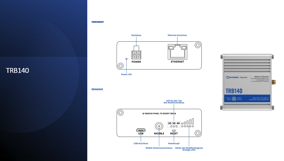 Teltonika TRB140 LTE Cat 4 Ethernet Gateway