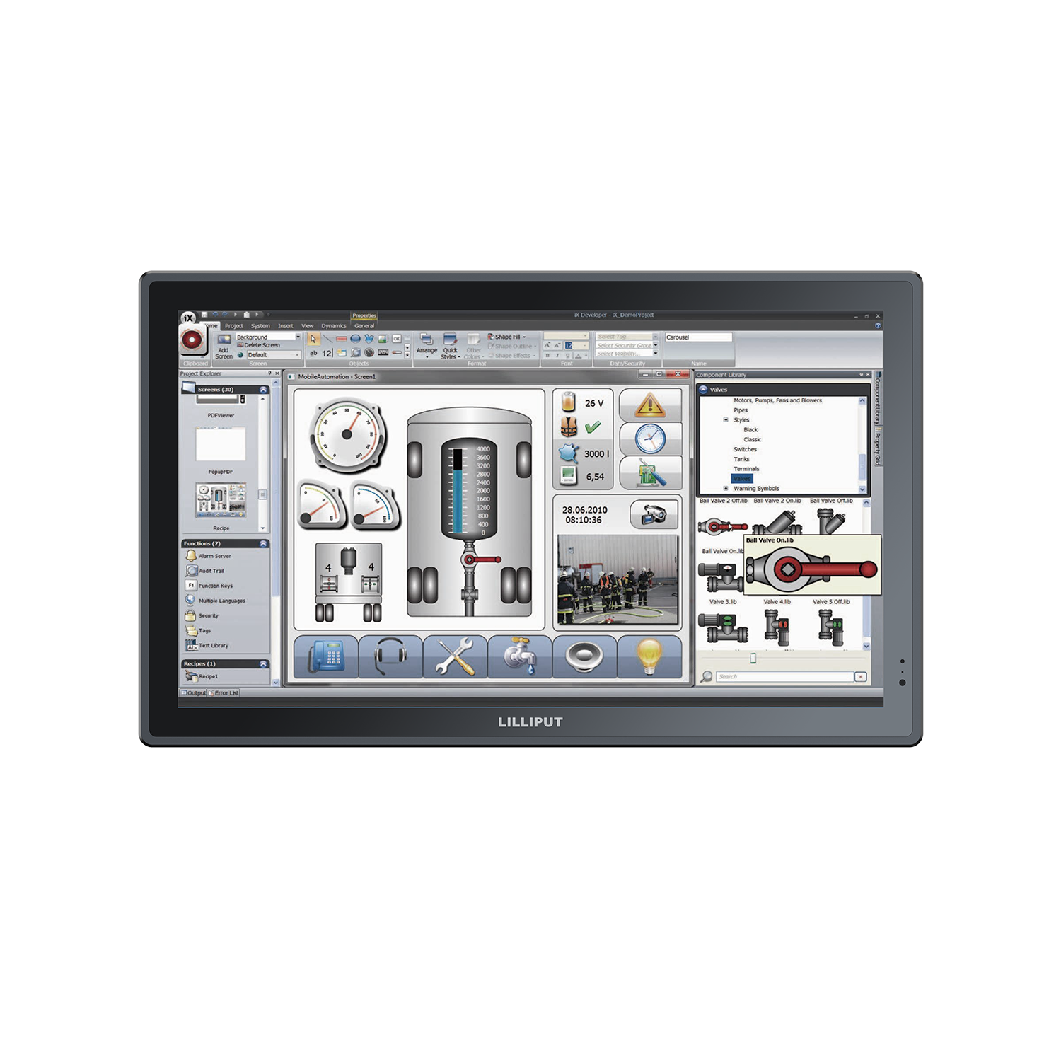 Lilliput 10" touch monitor with HDMI connection 1500 Nits IP65