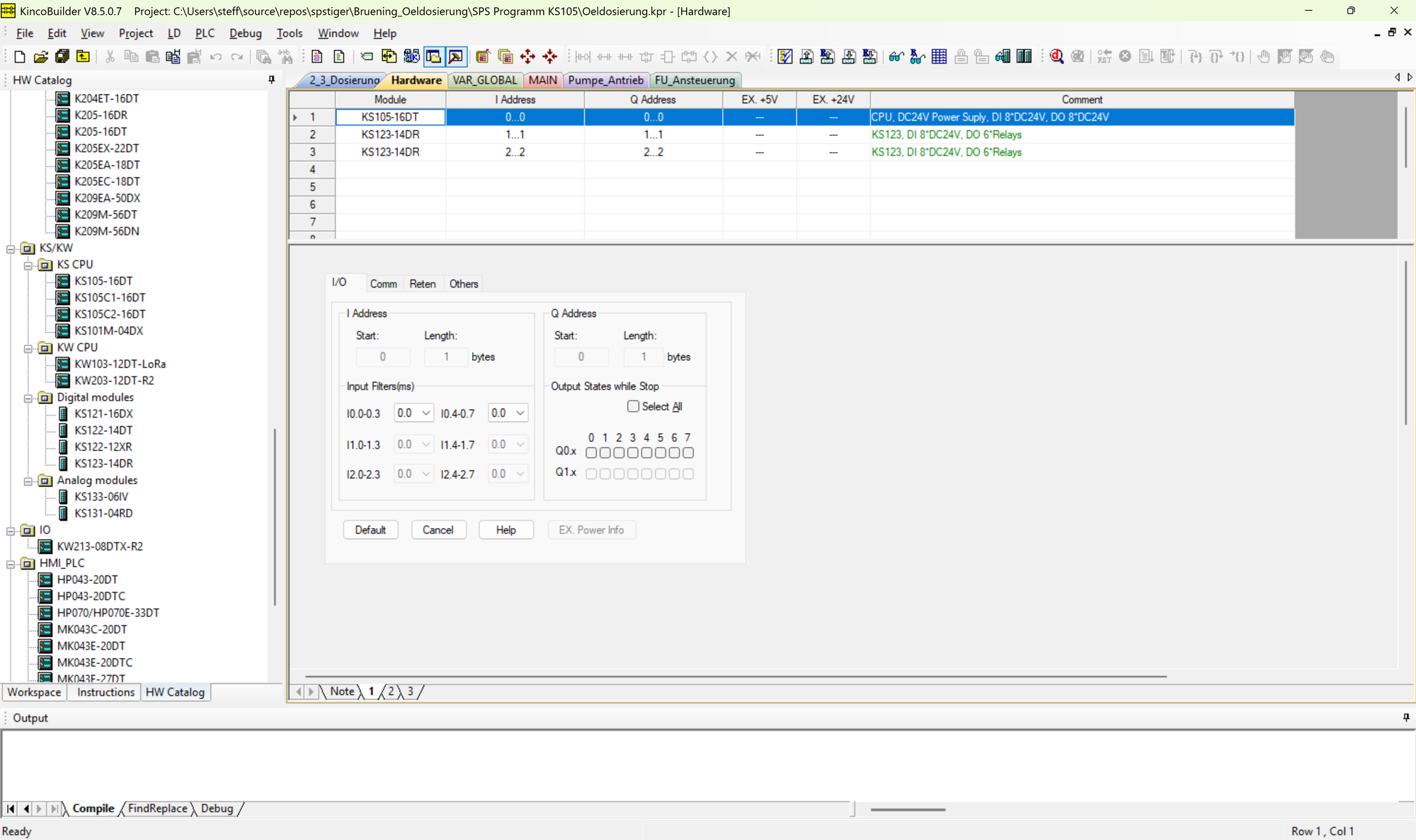 Kinco Builder - Programming software for Kinco PLCs of the MK, KS, K2, K6 and K6S series