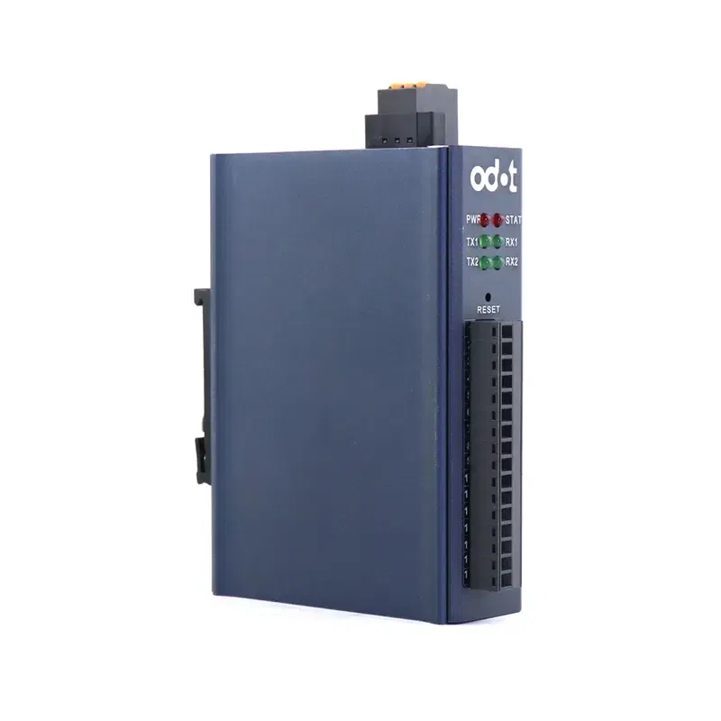 Odot-S2E2 Modbus RTU/ASCII to Modbus TCP gateway with 2 serial interfaces and 2 Ethernet interfaces