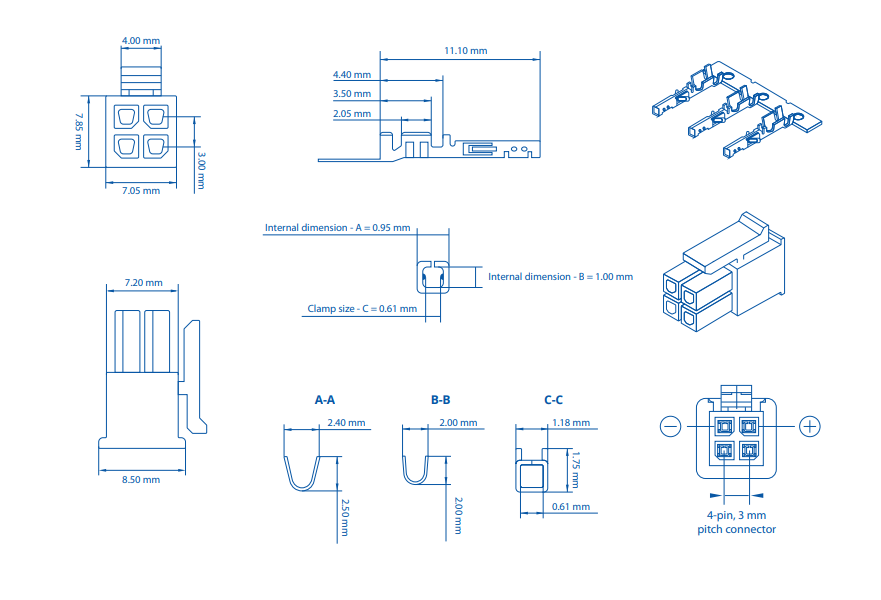 Teltonika PR4MK04K- 4-Poliger Stecker mit Kontaktantenne 