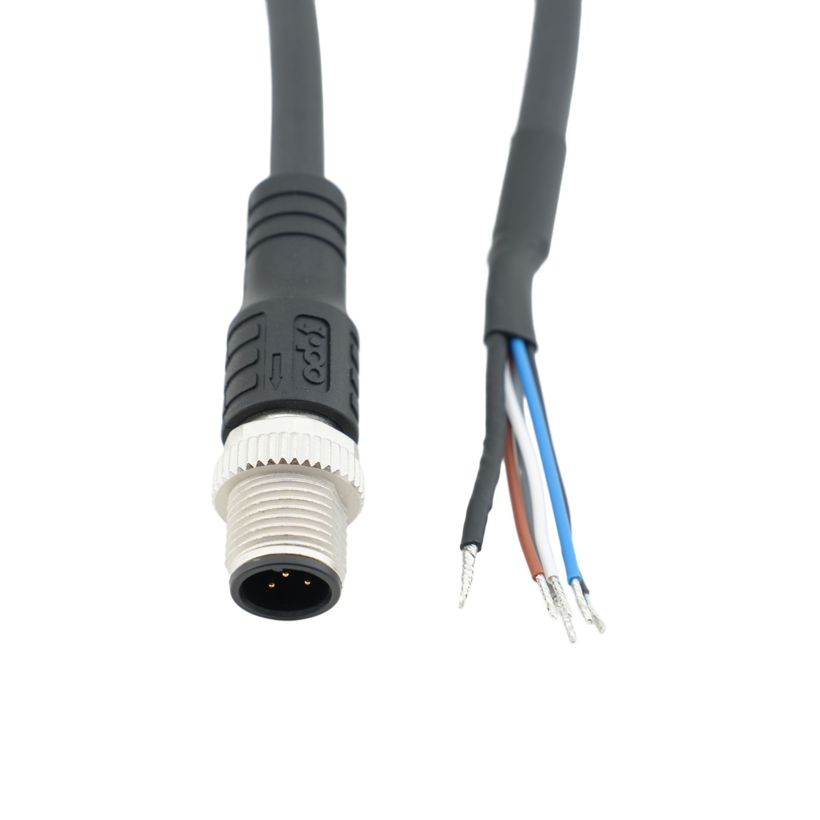 Odot IP-A-I-2MS-5SR030 Signal-Kabel M12/offenes Ende, geschirmt, PUR, 3 m