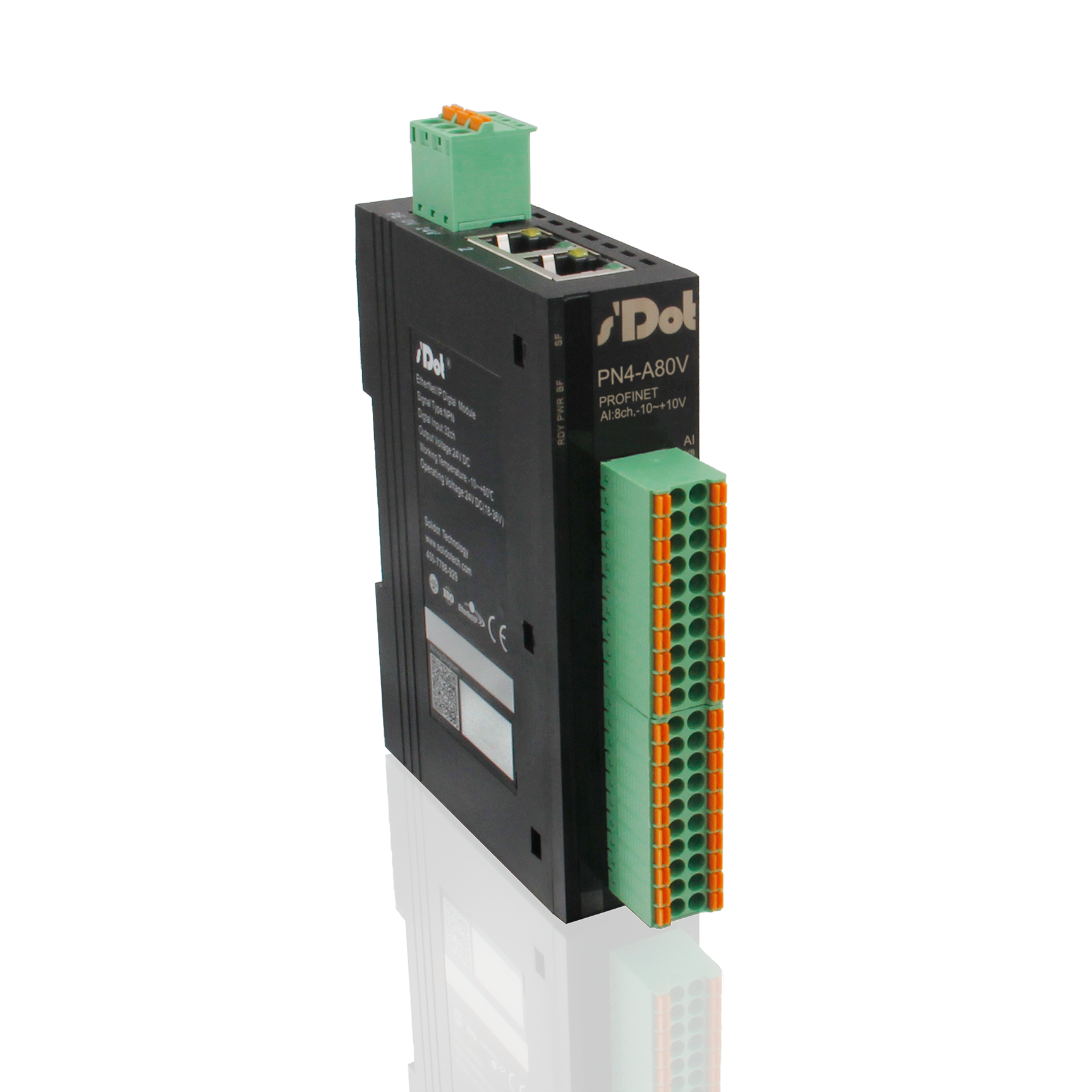 Solidot Profinet remote I/O module PN4 with 8 analog channels