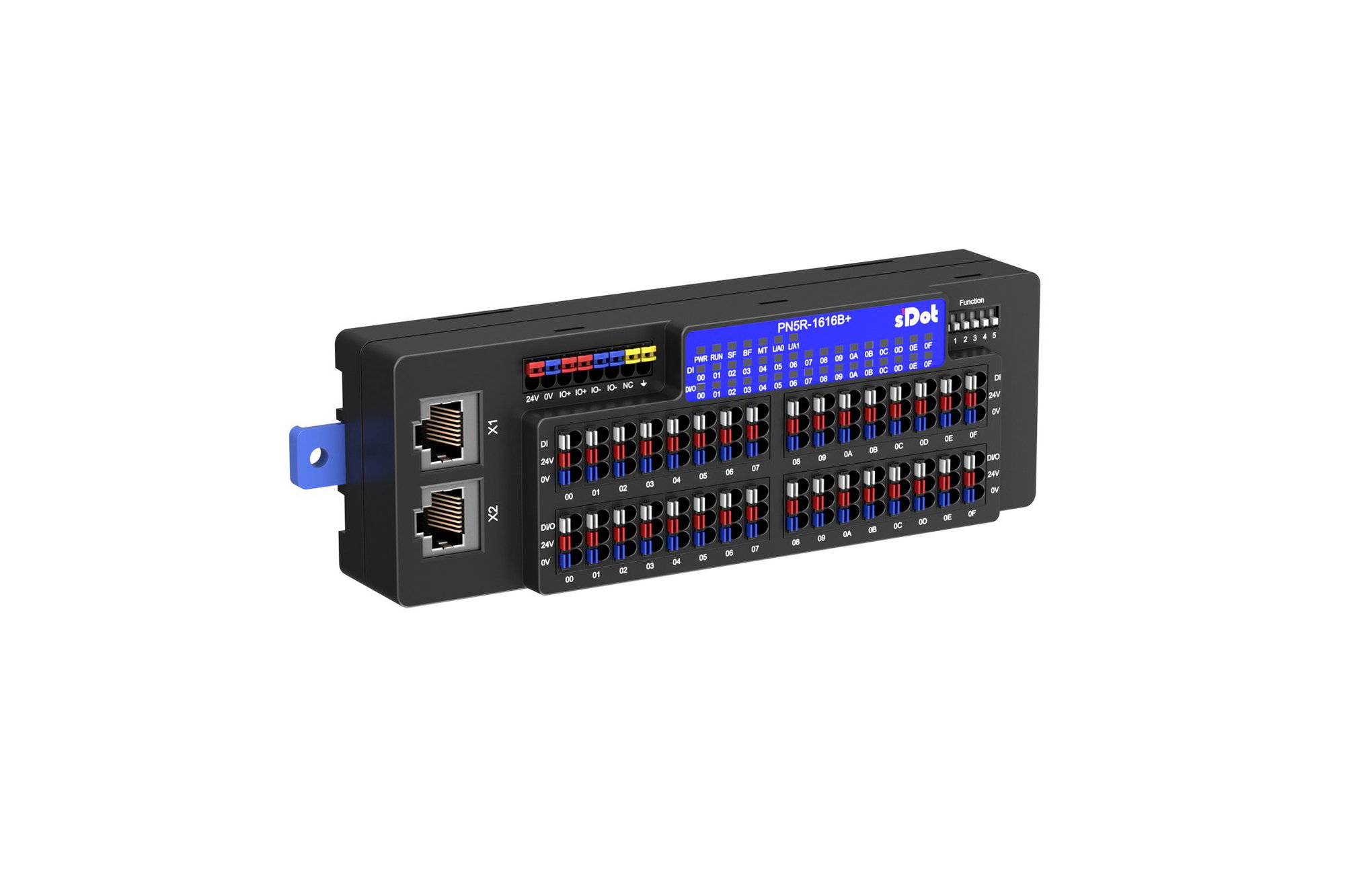 Solidot PN5R-1616B+ – PROFINET Remote-I/O, 16 × DI / 16 × DIO (PNP)