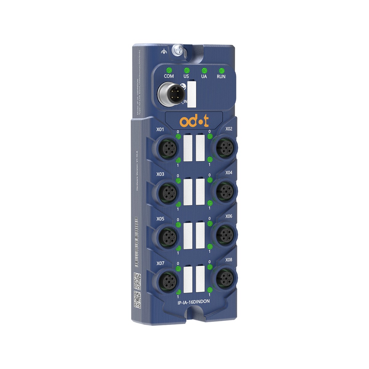 Odot IP-IA-16DINDON – IO-Link hub, 16 configurable digital channels NPN, IP67