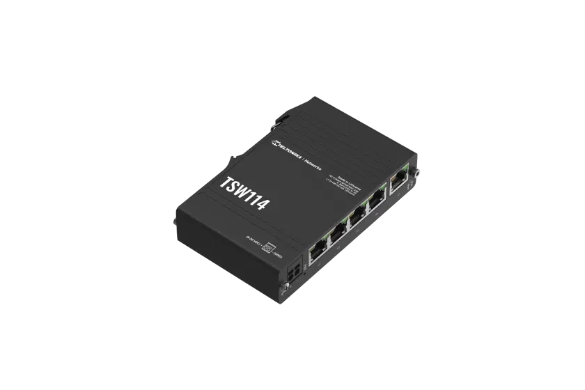 Teltonika TSW114 Gigabit DIN Rail Switch (5 ports 10/100/1000 MBit)