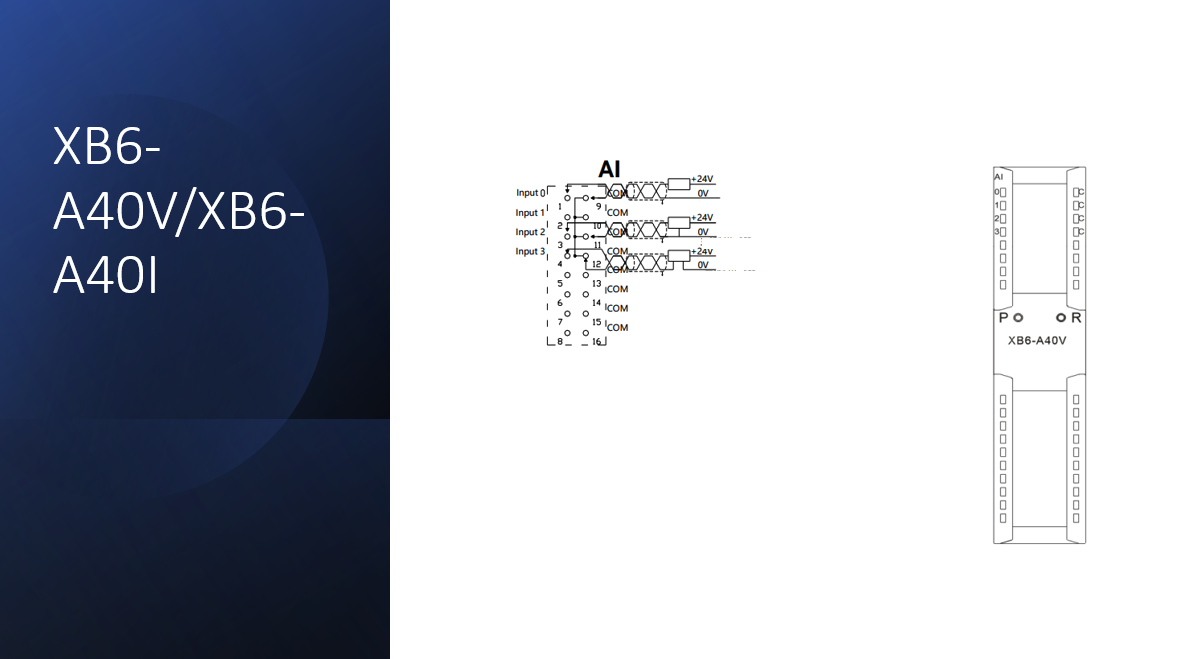 Solidot Analogmodul / 4 Analogeingänge (4 - 20 mA) für XB6-Remote-I/O mit 4 Kanälen AI-einstellbar