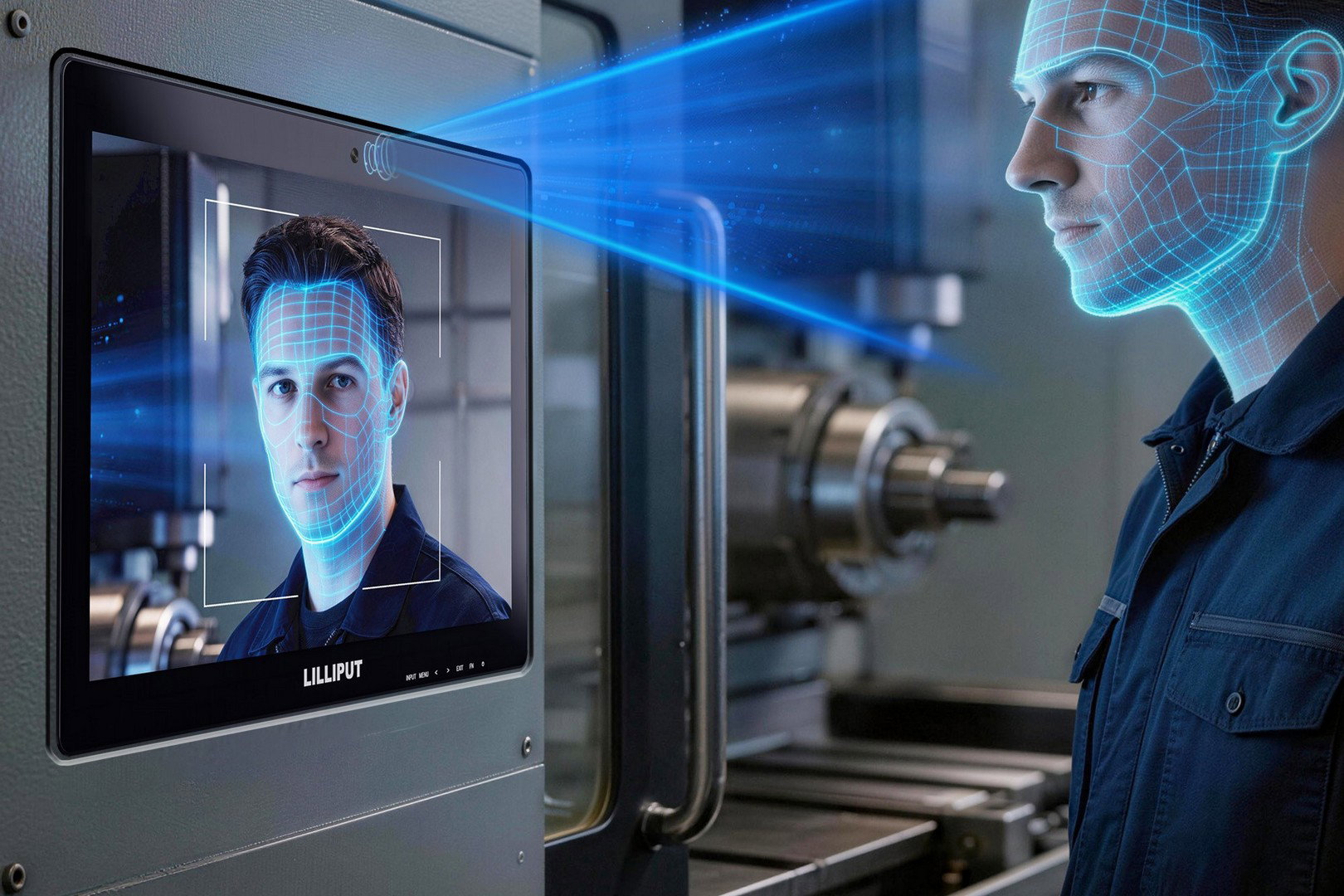 Lilliput AD15 face recognition at the machine