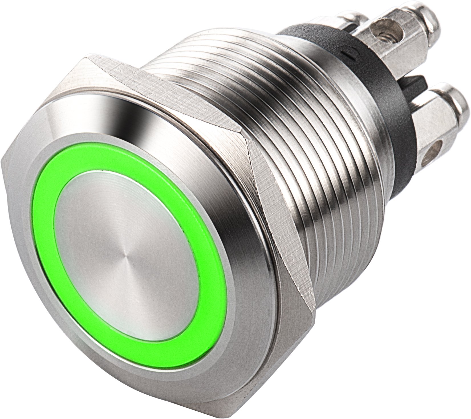 LED-Taster Langir L22M M22 mit kurzem Tastweg und Ring LED