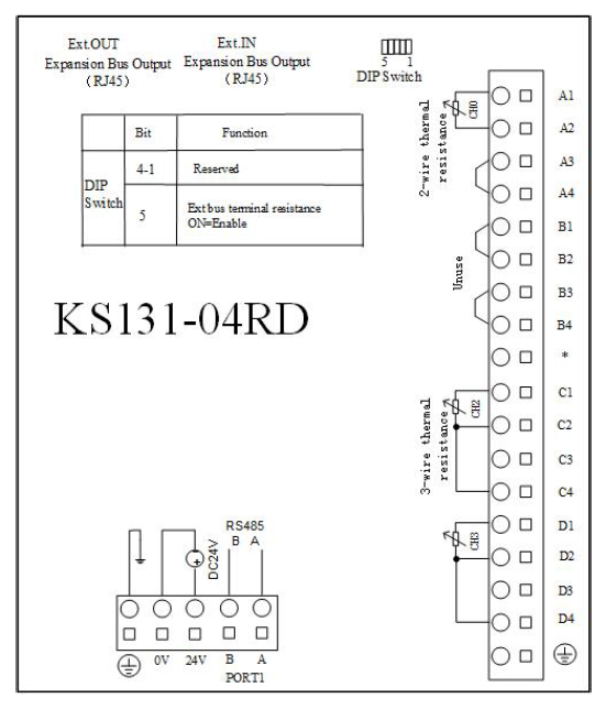 Kinco KS131-04RD Temperaturerweiterung für KS105 SPS