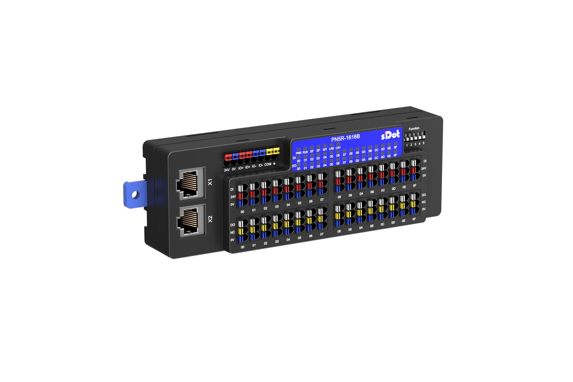 Solidot PN5R-1616B – PROFINET Remote-I/O, 16 × DI / 16 × DO (PNP)