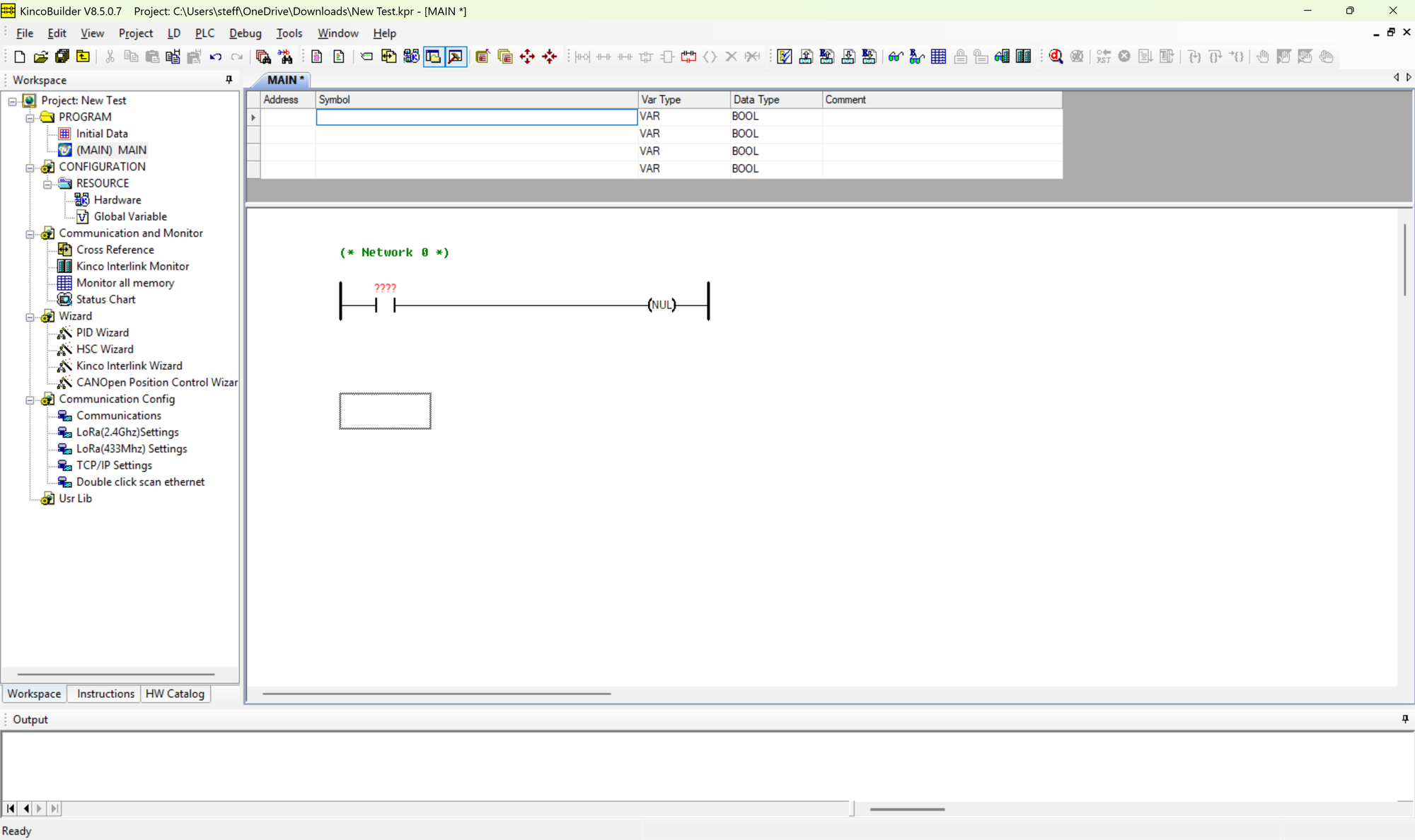 Kinco Builder - Programming software for Kinco PLCs of the MK, KS, K2, K6 and K6S series