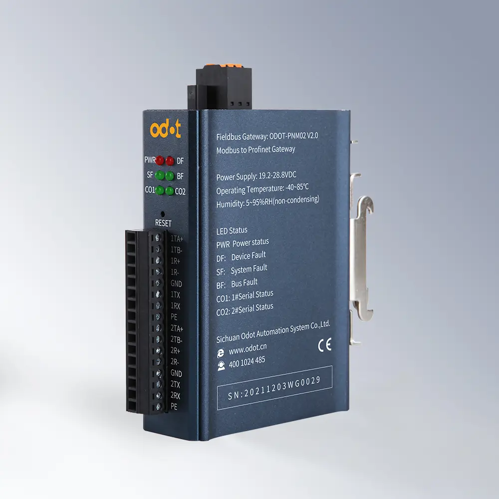 ODOT PNM02 V2.1 Modbus (Master/Slave, RTU/ASCII) zu ProfiNET
