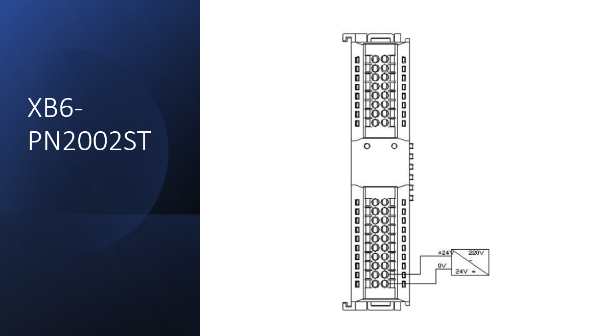 Solidot Buskoppler Profinet für XB6-Remote-I/O mit Netzteil und Abschlussdeckel