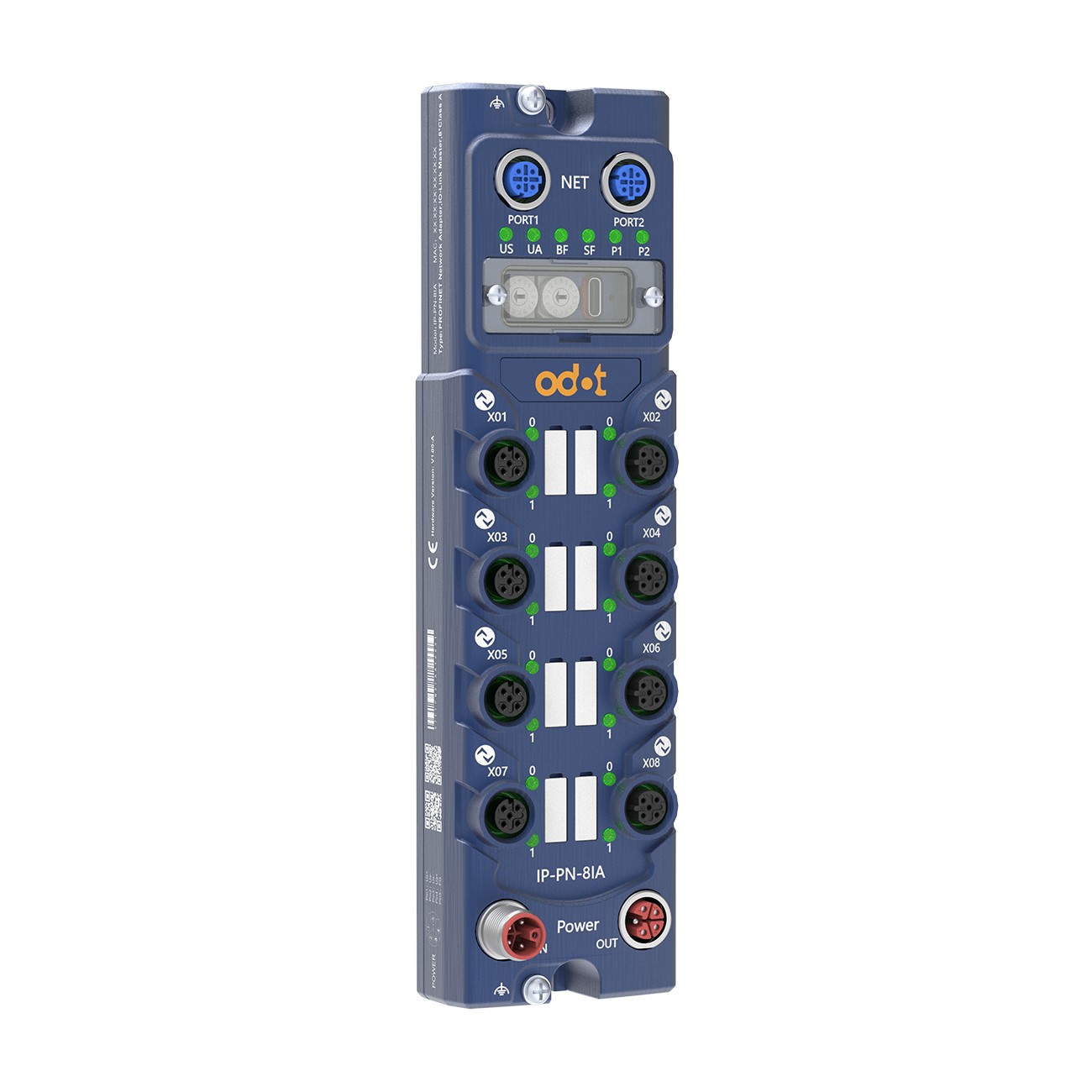 Odot IP-PN-8IA IO-Link-Master PROFINET, 8x Class-A Ports, IP67