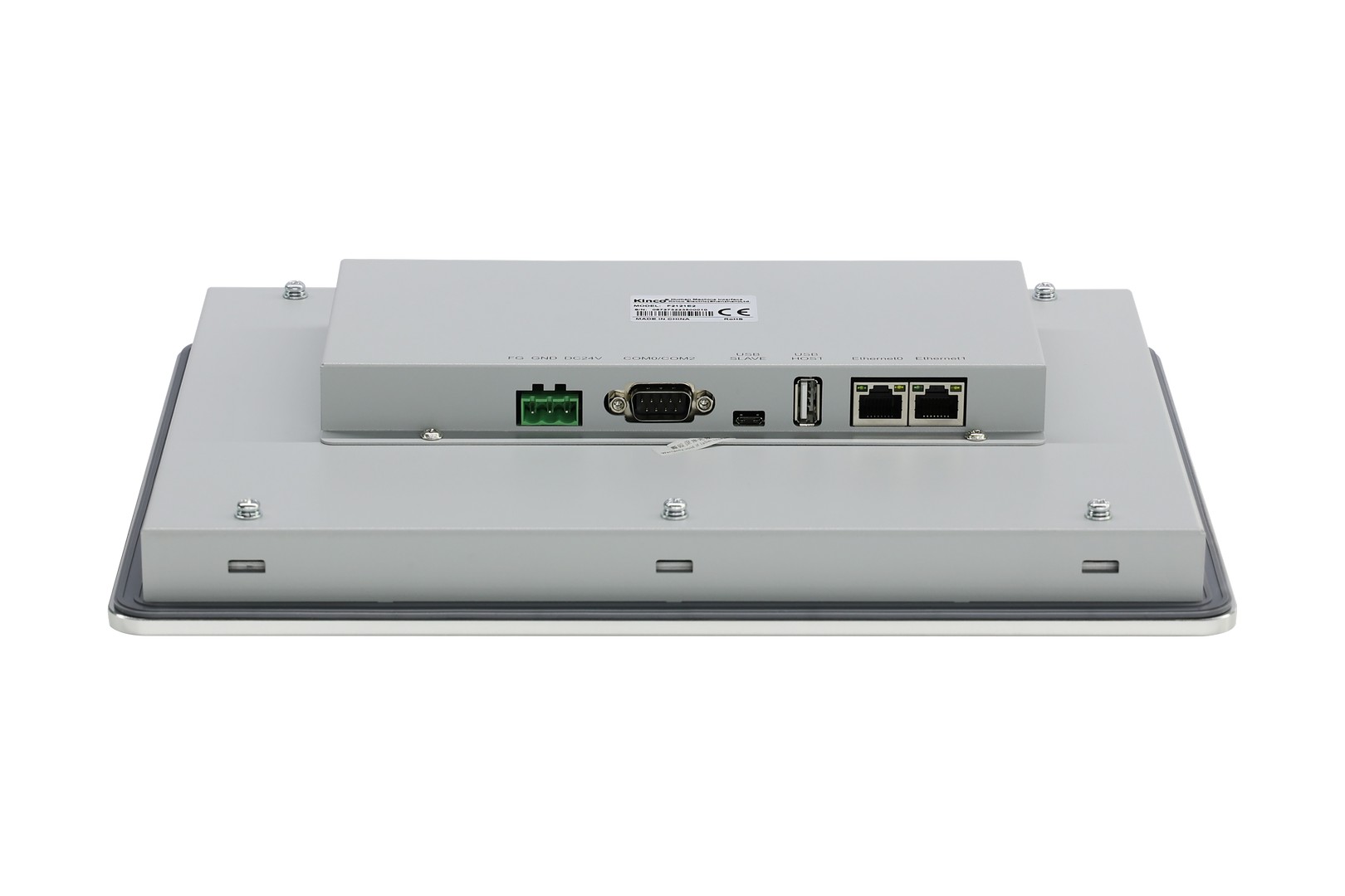 Kinco F2121E2(UL) – connectors: Ethernet, COM ports, USB, power supply