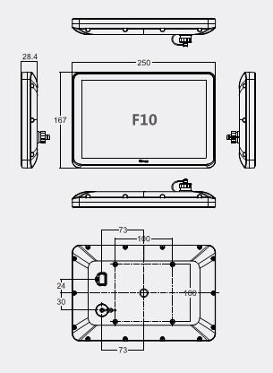 Kinco 10" Widescreen HMI Touch Panel F10