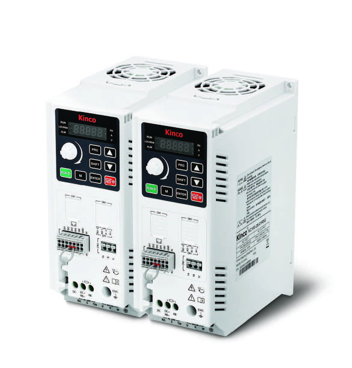 kompakter Kinco Frequenzumrichter KC100 0,75 kW einphasig 230 V AC