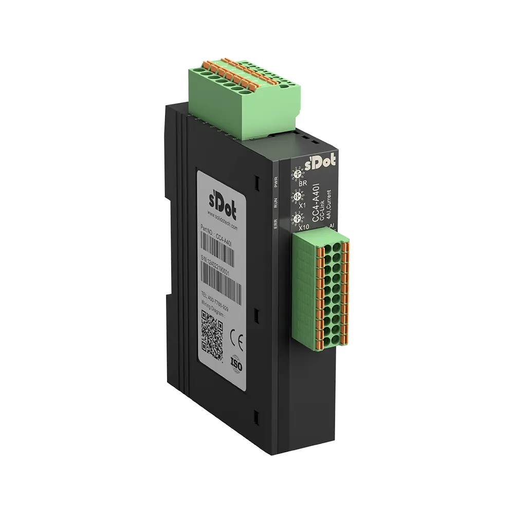 Solidot-CC4.A40I CC-Link integrierte I/O, 4 AI-Spannungseingänge 