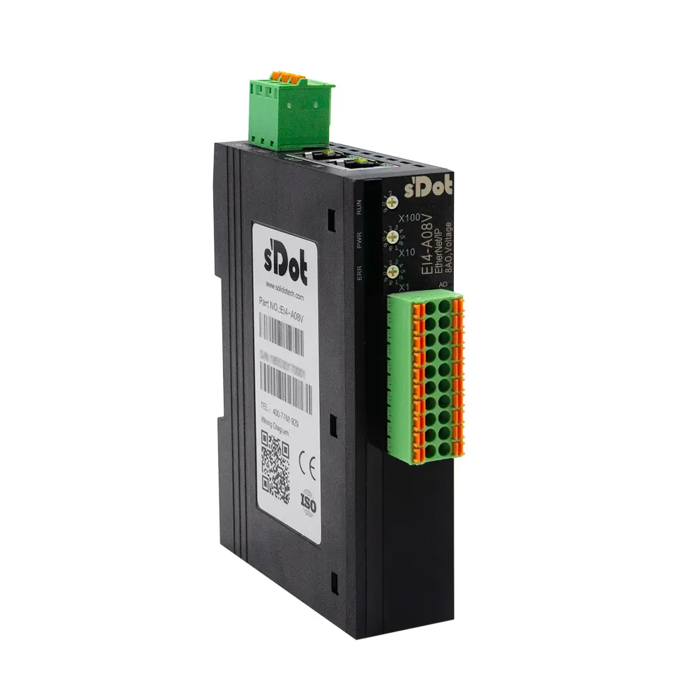 Solidot EI4-A08V – EtherNet/IP Remote-I/O, 8 × AO Spannung