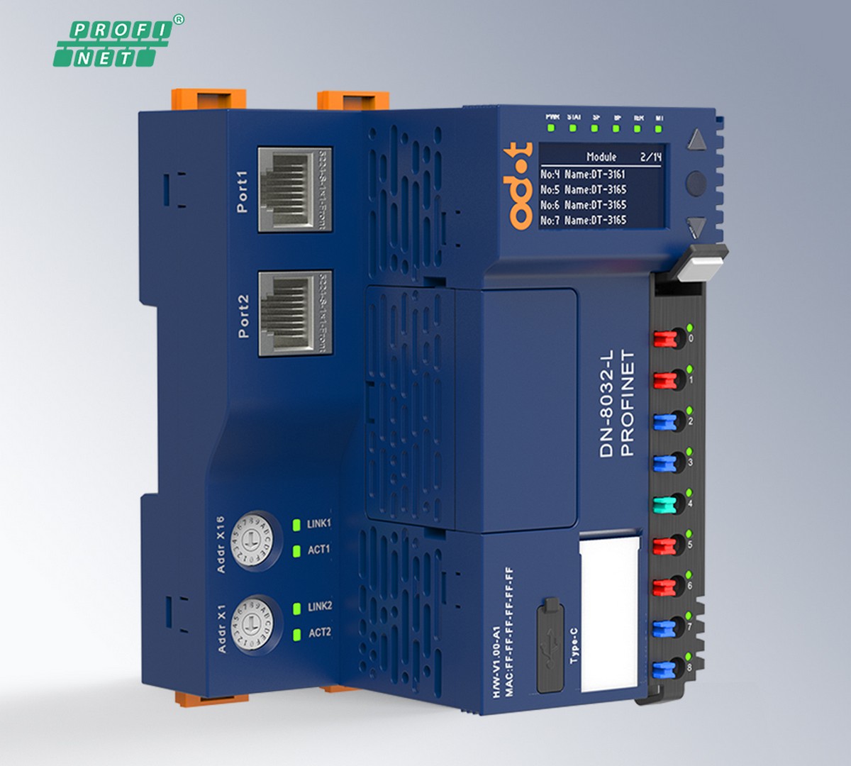 Odot DN-8032-L PROFINET bus coupler, D series