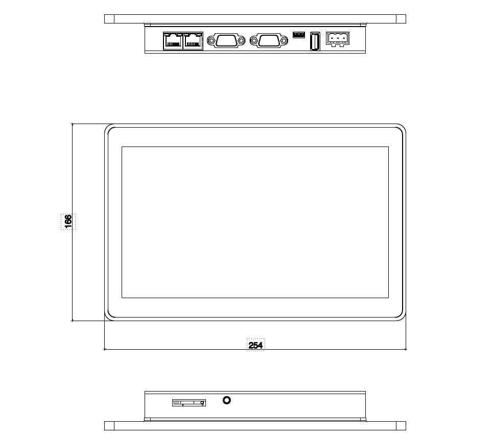 Kinco G100E2-WIFI-PR01 10" Widescreen HMI-Touchpanel mit resistivem Glastouchscreen der Green Series