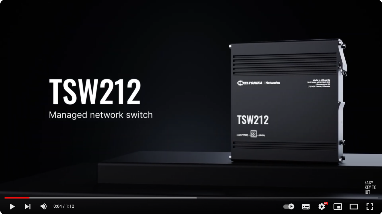 Teltonika TSW212-L2 Managed Ethernet-Switch-L3- Funktionen wie DHCPv6