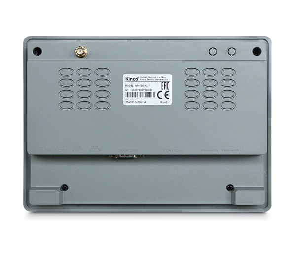 Kinco GT070HE-4G 7" IoT Series Widescreen HMI-Touchpanel mit Ethernet und 4G-Modem mit neutraler Front