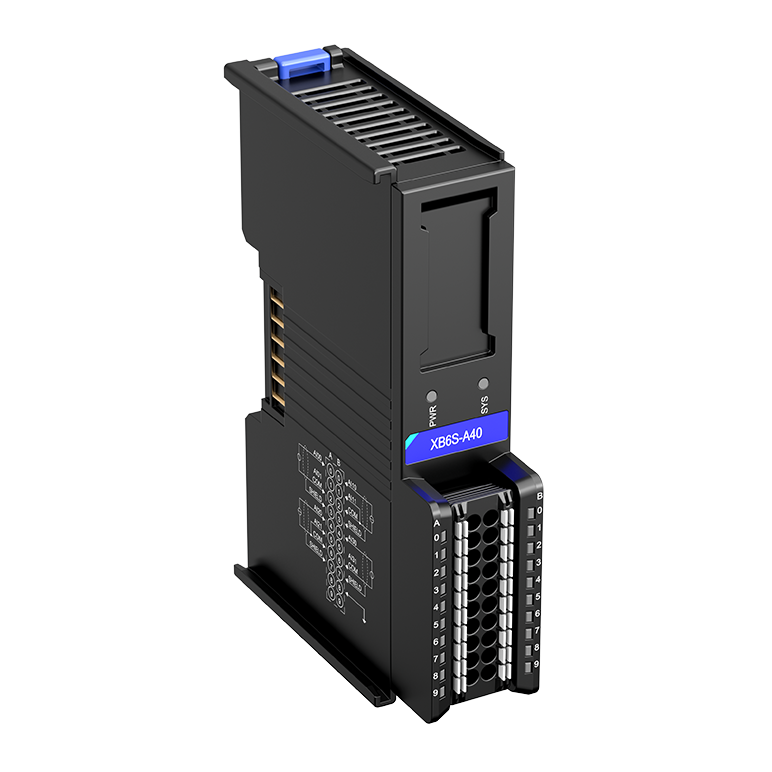 Solidot XB6S-A40 Analog-Eingangsmodul, 4 Kanäle Strom + Spannung, Single-Ended (XB6S Slice I/O)